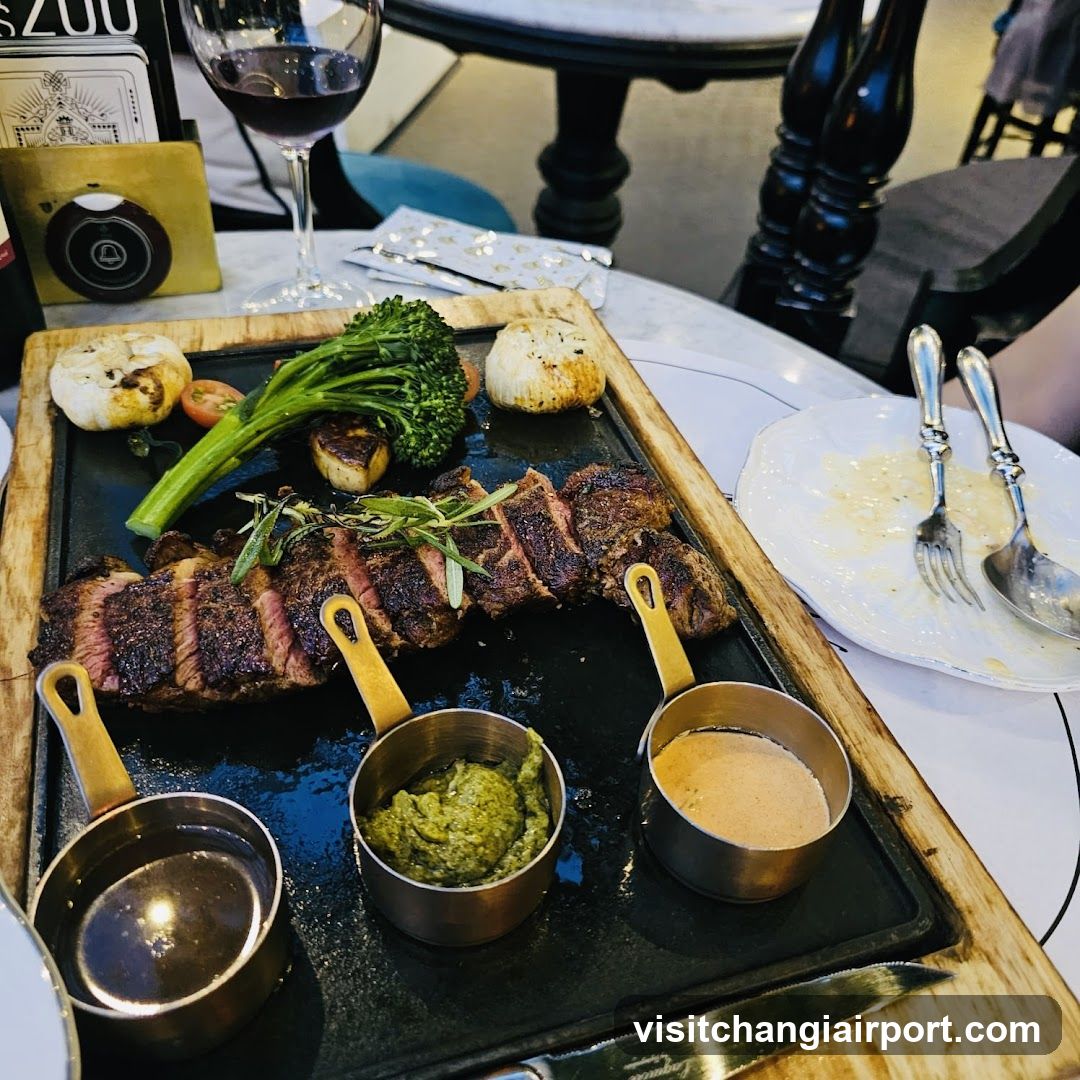 Steak Platter with Sauces and Sides