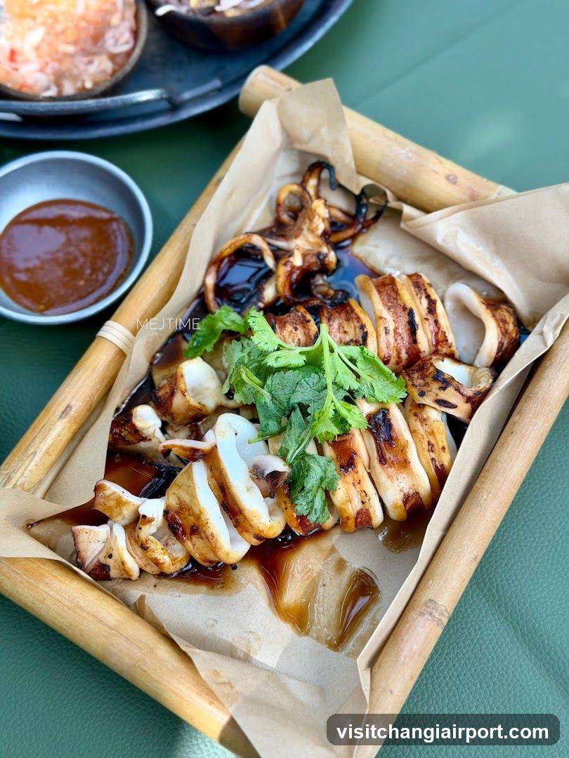 Grilled Squid with Sauce
