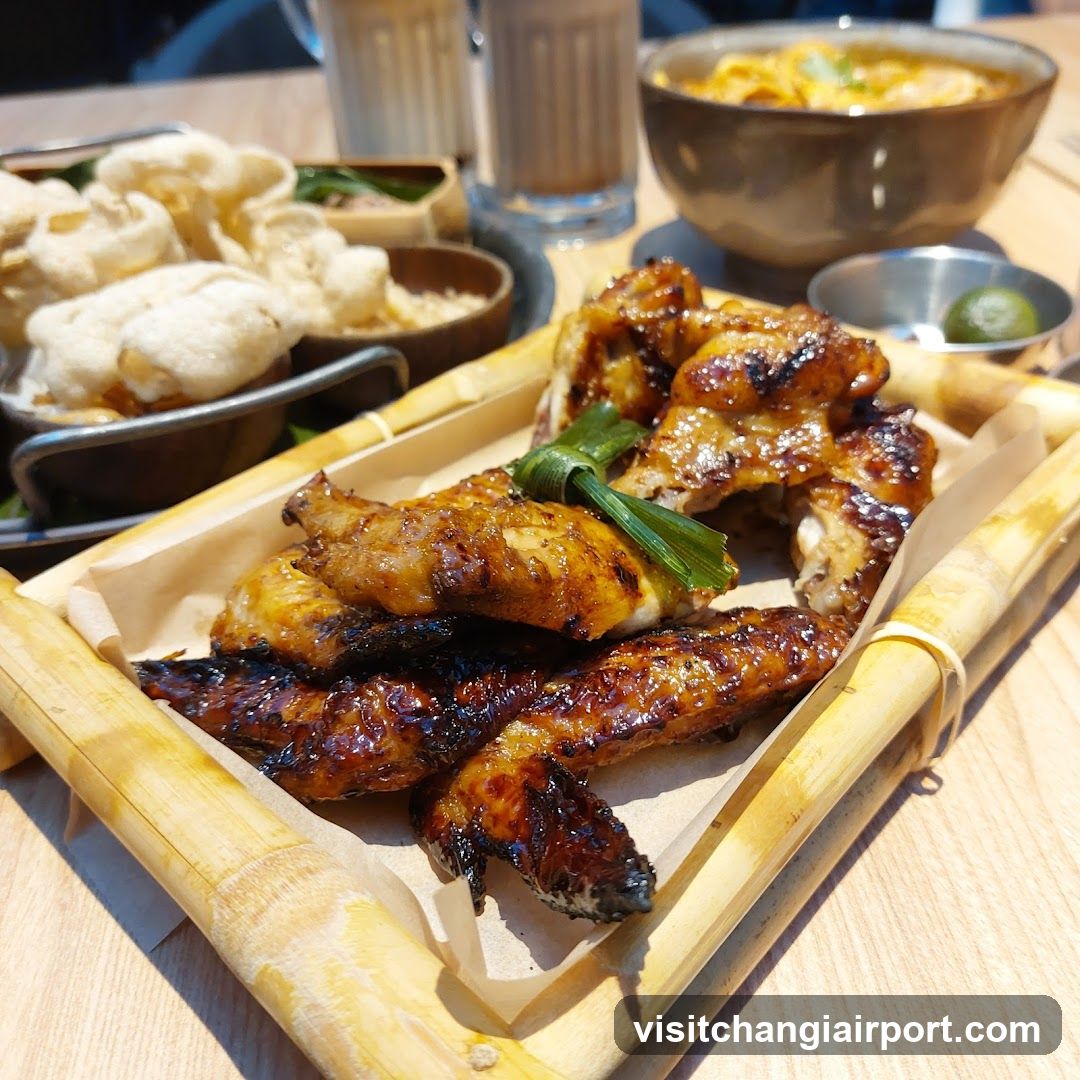 Grilled Chicken Wings with Side Dishes