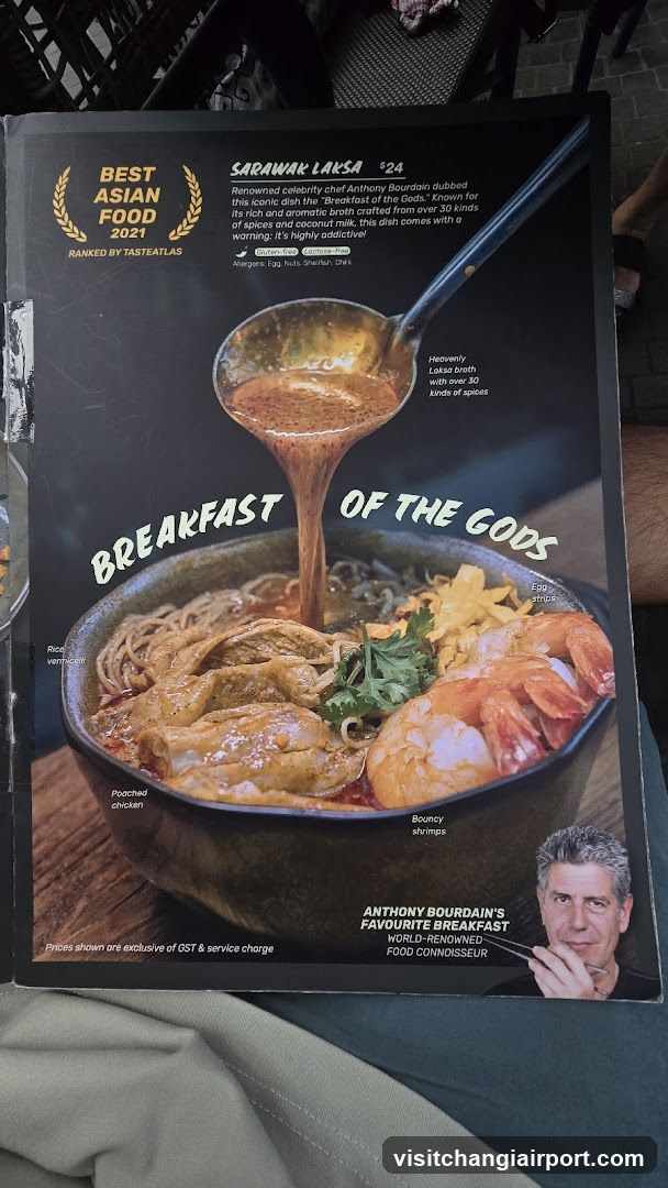 Sarawak Laksa Menu Page