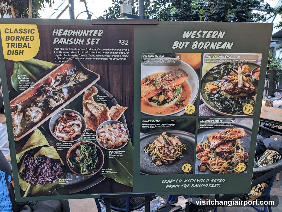 Bornean Tribal Dish Menu Board
