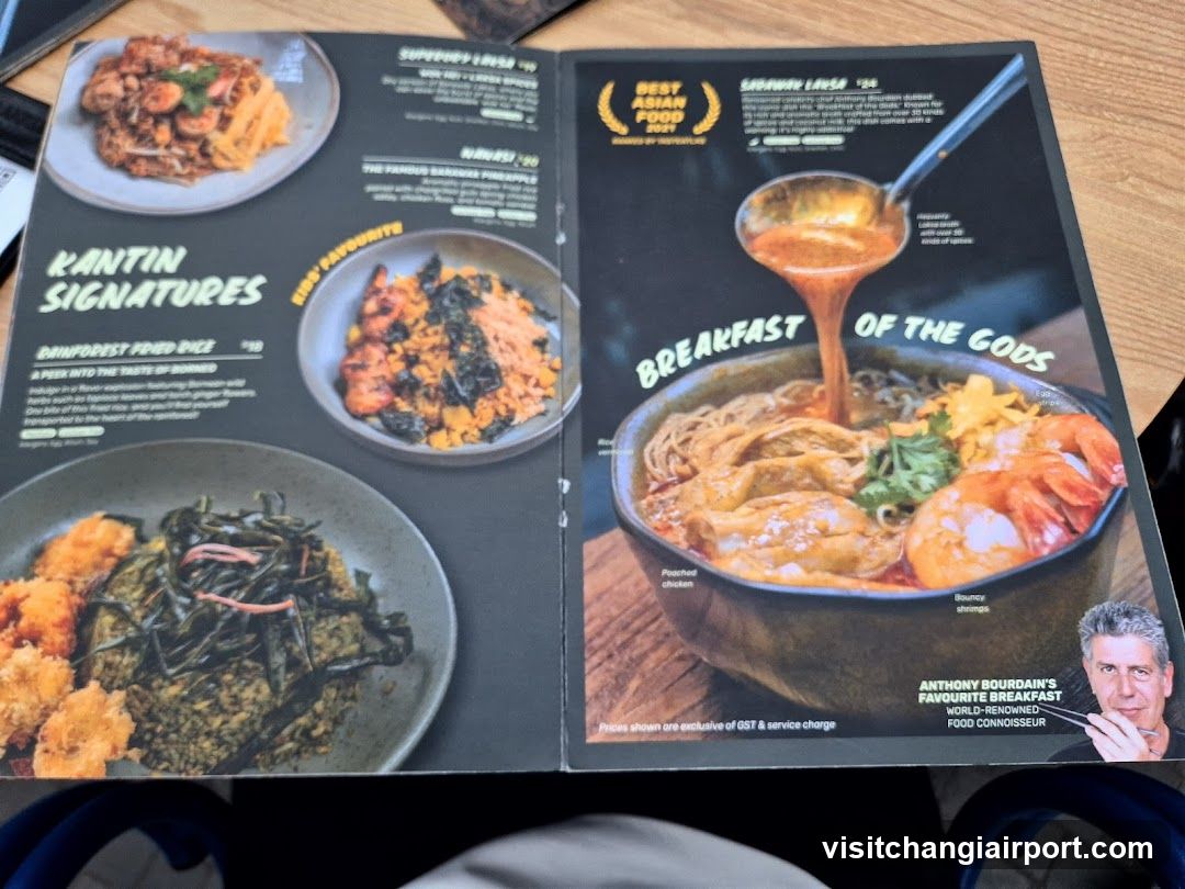 Breakfast of the Gods & Kantin Signatures Menu