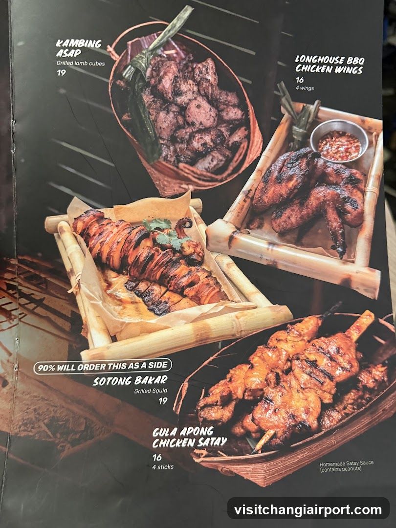 Grilled Food Menu Page