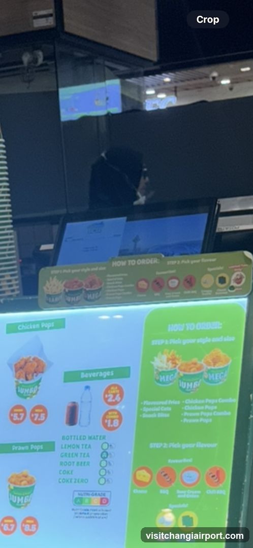 Chicken Pops Menu Board
