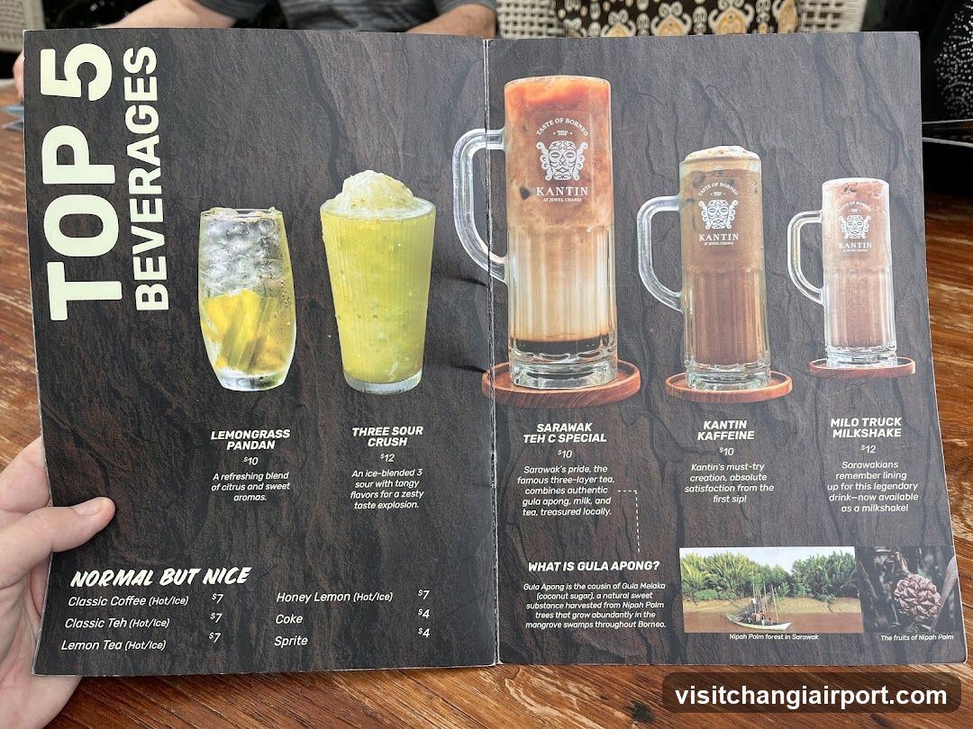 Top 5 Beverages Menu
