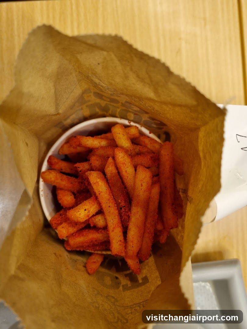 Spicy Fries in Paper Bag