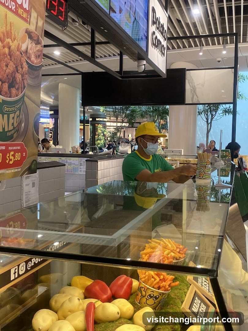 Potato Corner Food Stall Interior