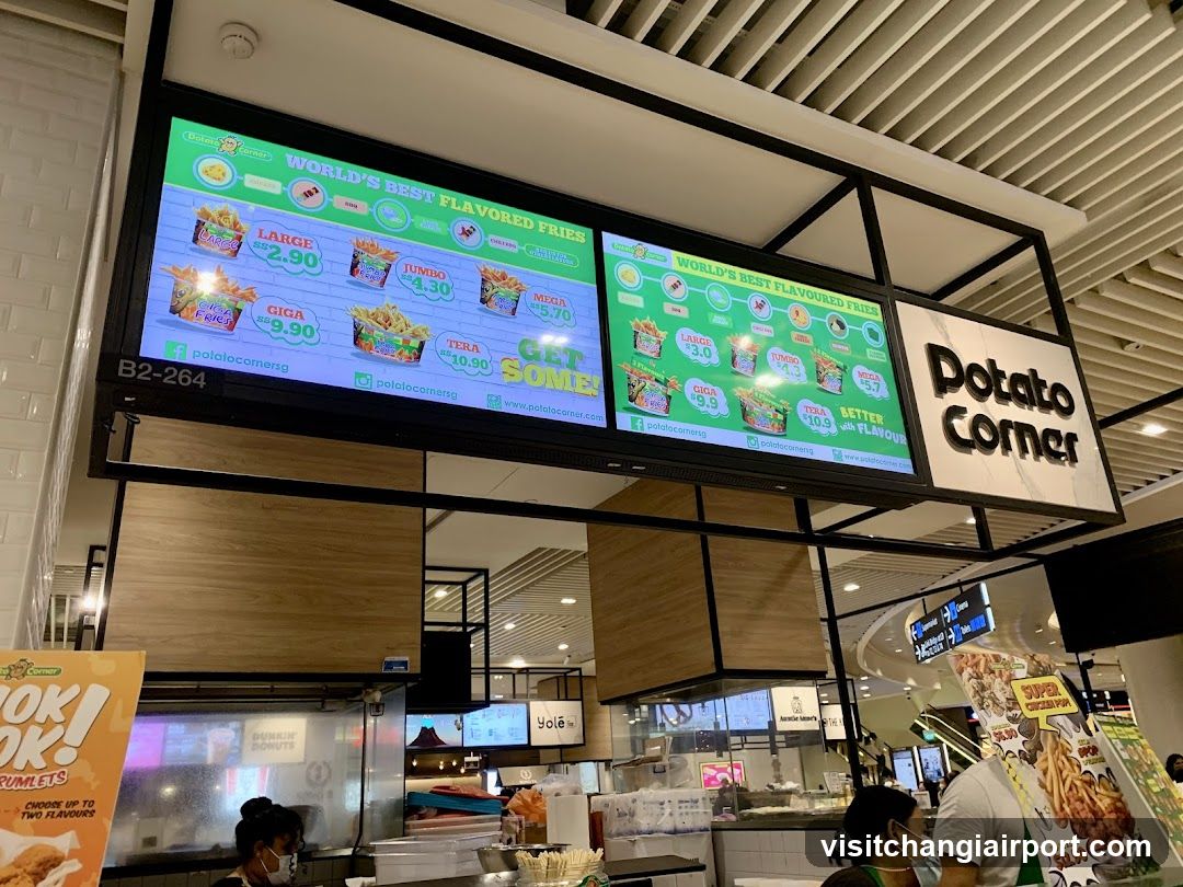 Potato Corner Digital Menu Display