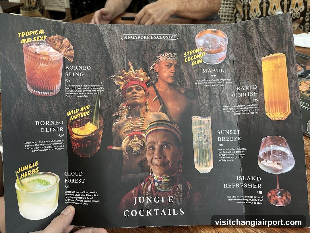 Singapore Exclusive Jungle Cocktails Menu