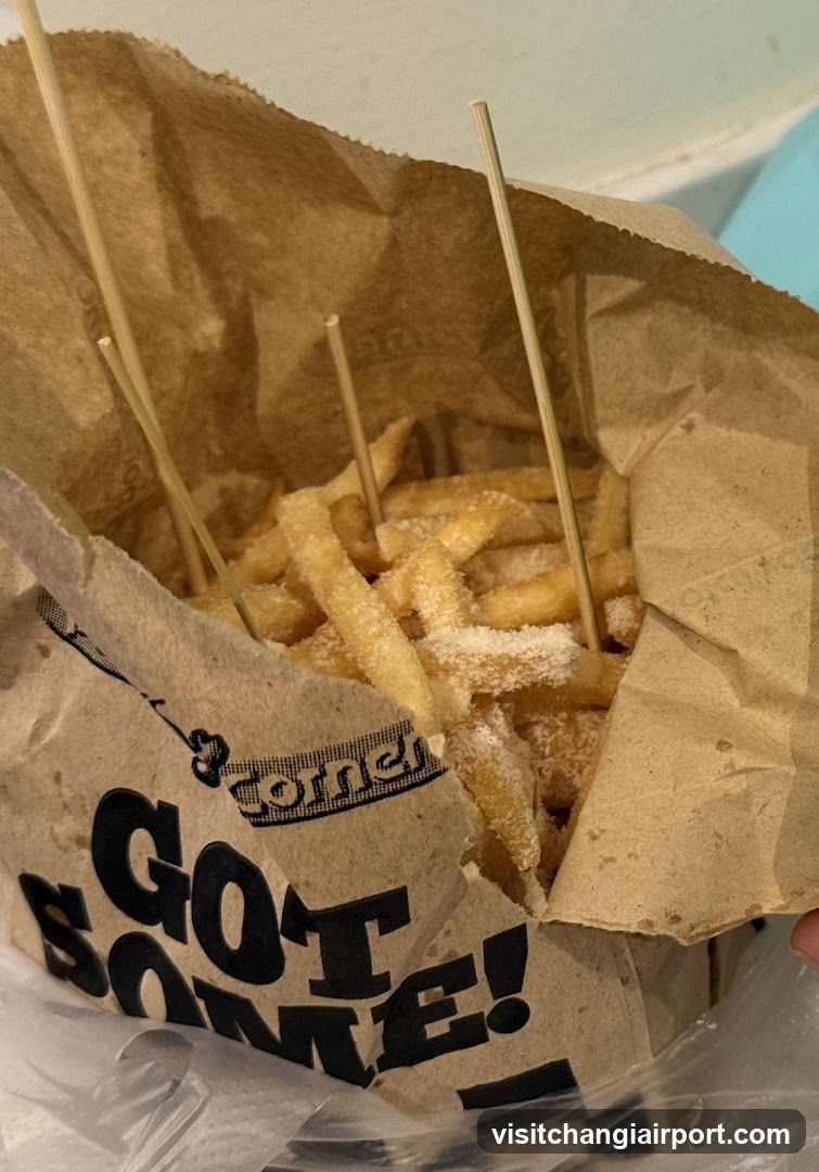 Sugared Fries in Paper Bag