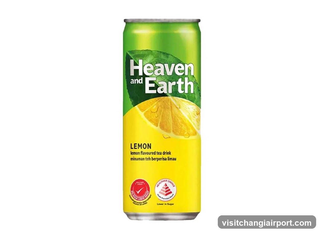 Heaven and Earth Lemon Tea Drink Can