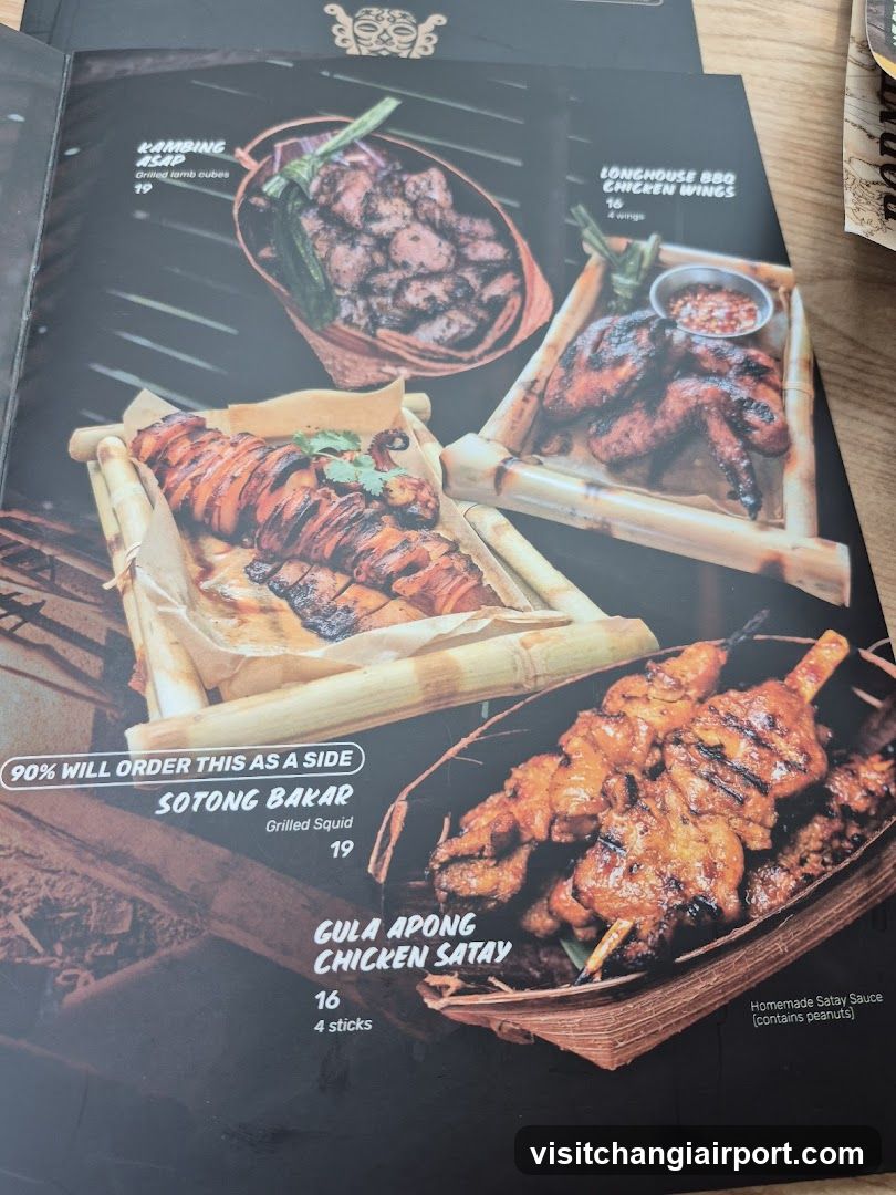 Grilled Food Menu Page