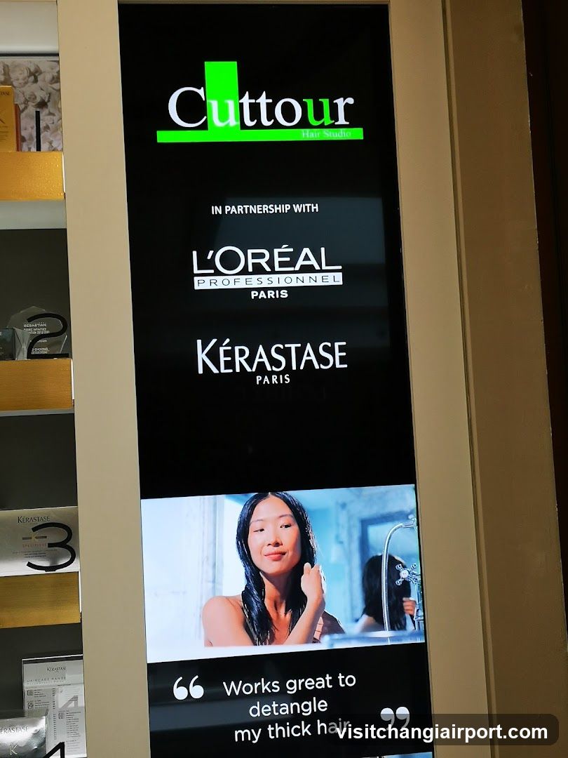 Cuttour Hair Studio Ad Display