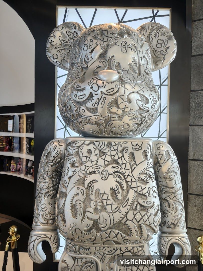 Bearbrick Sculpture with Intricate Patterns