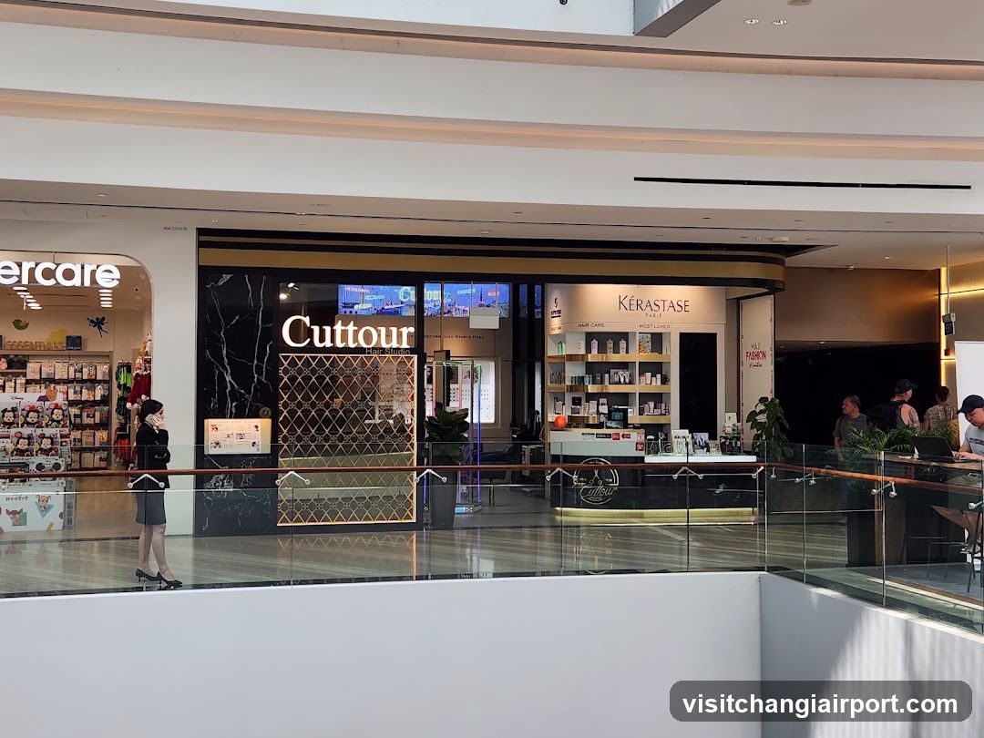 Mall Interior View with Retail Stores
