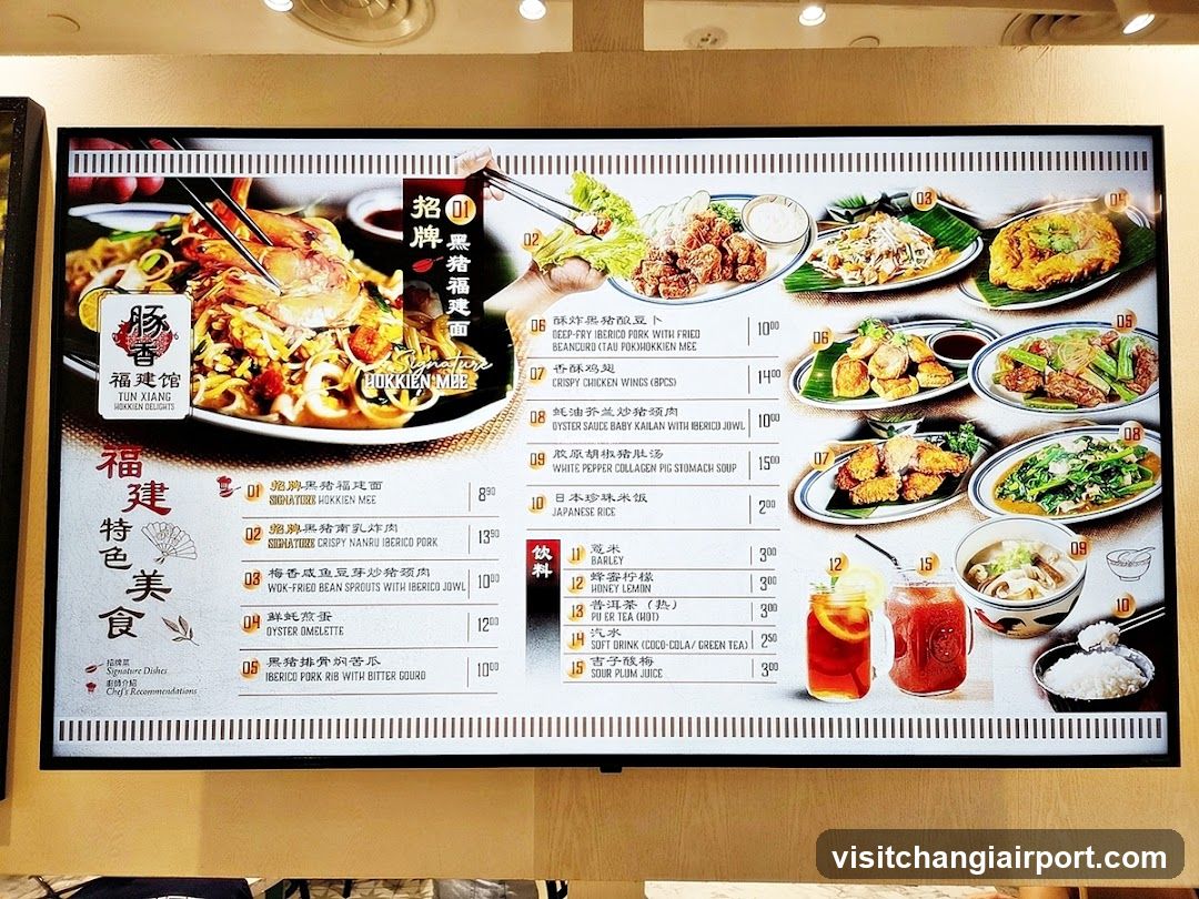 Fujian Cuisine Menu Board