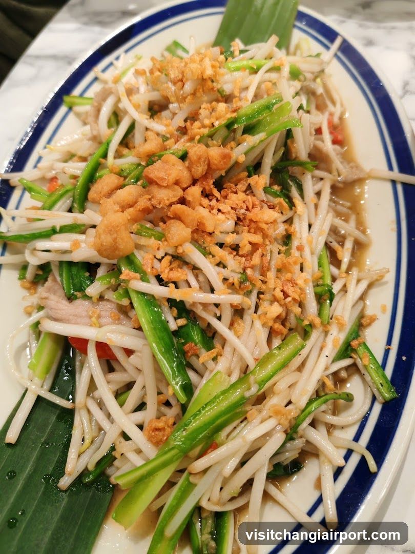 Bean Sprout Salad with Crispy Toppings