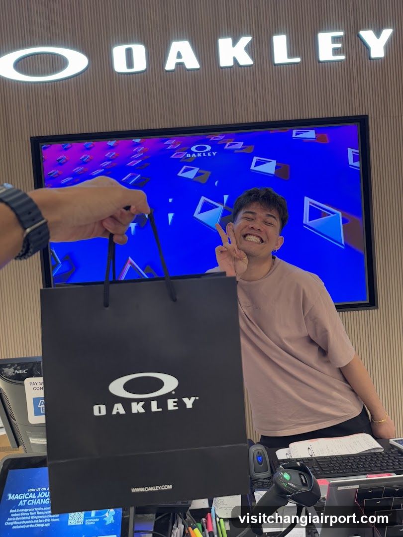 Oakley Store Interior with Shopping Bag