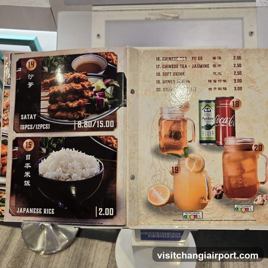 Restaurant Menu Display