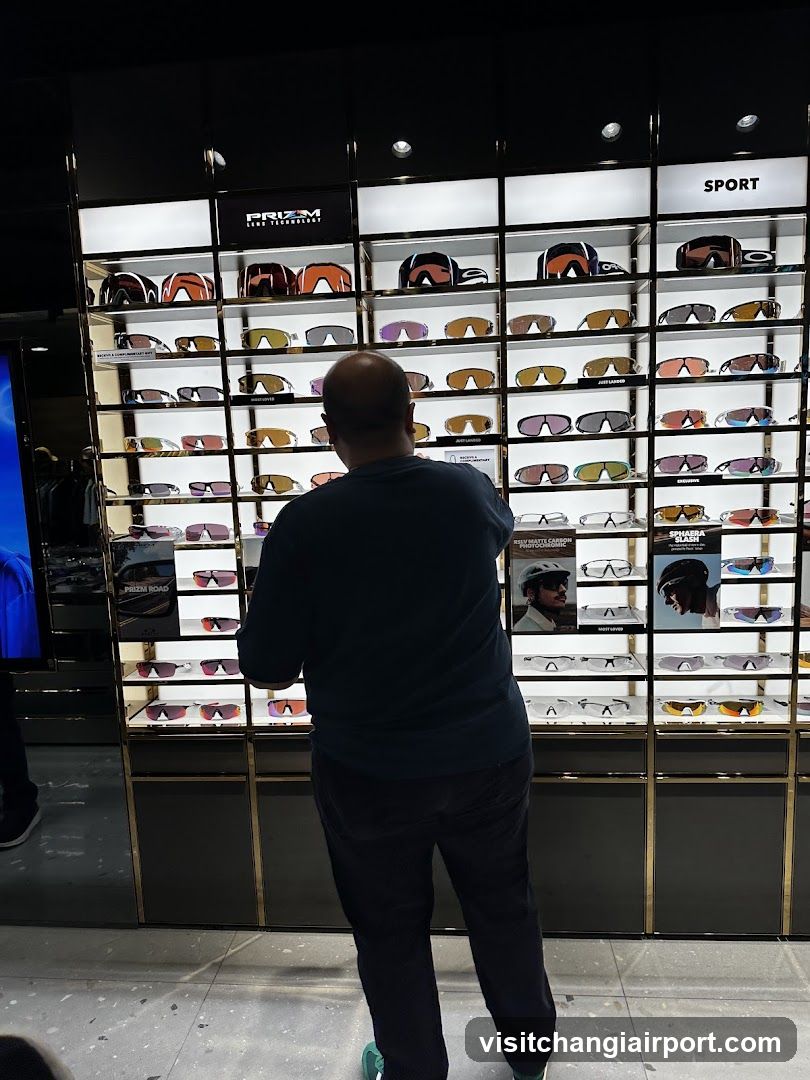 Sunglasses Display in Store