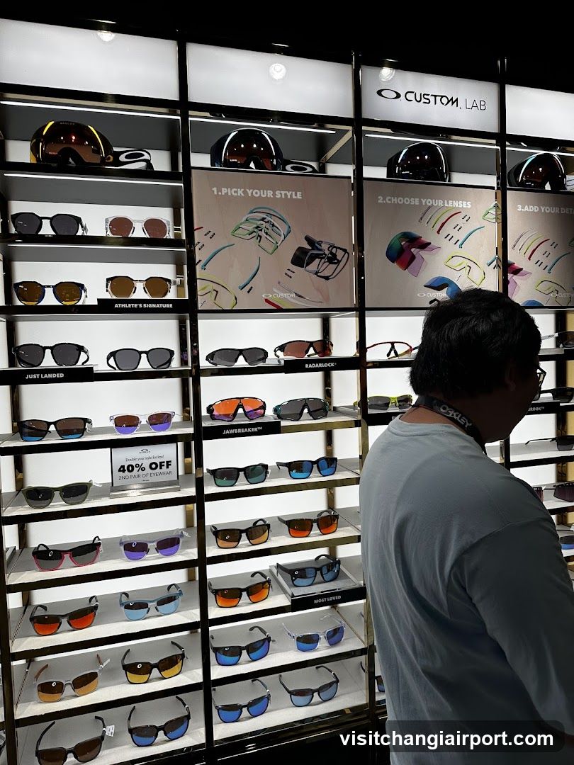 Oakley Sunglasses Display Wall
