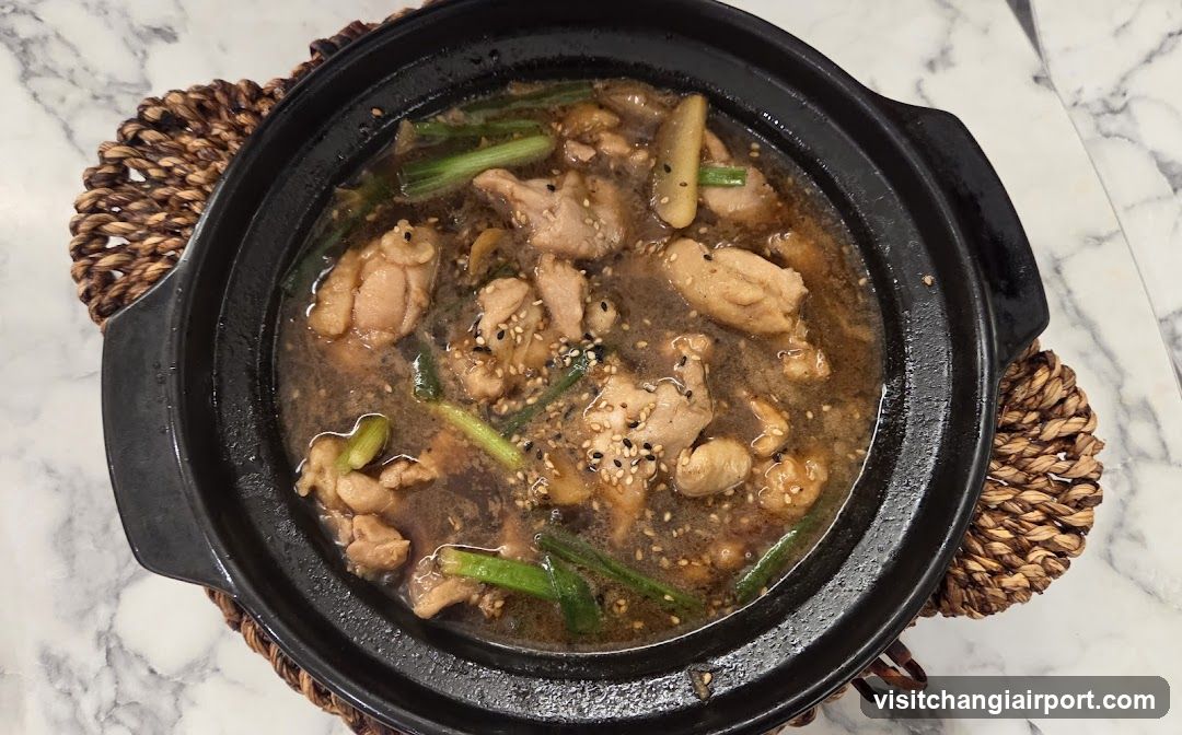 Stewed Chicken with Vegetables in Clay Pot