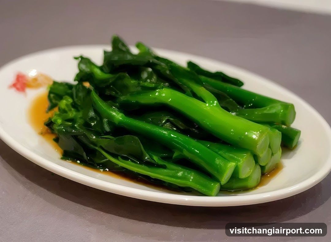 Steamed Chinese Greens with Sauce