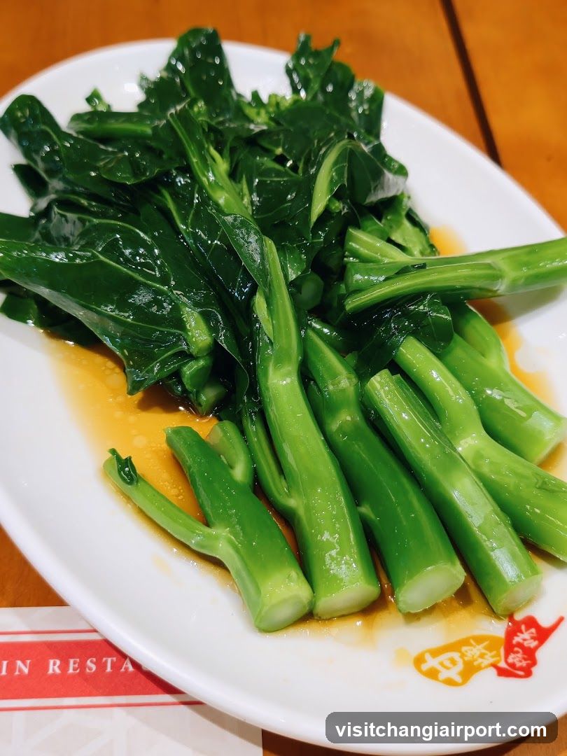 Steamed Chinese Greens with Sauce