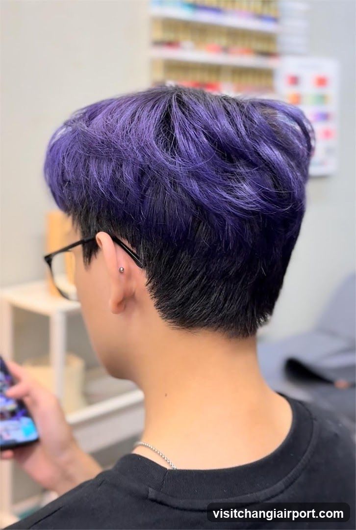 Purple Hair Styling