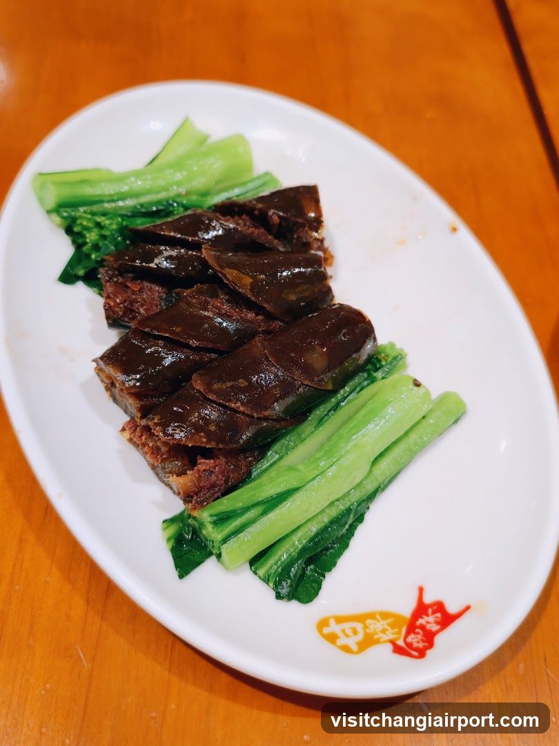Sliced Blood Duck with Greens