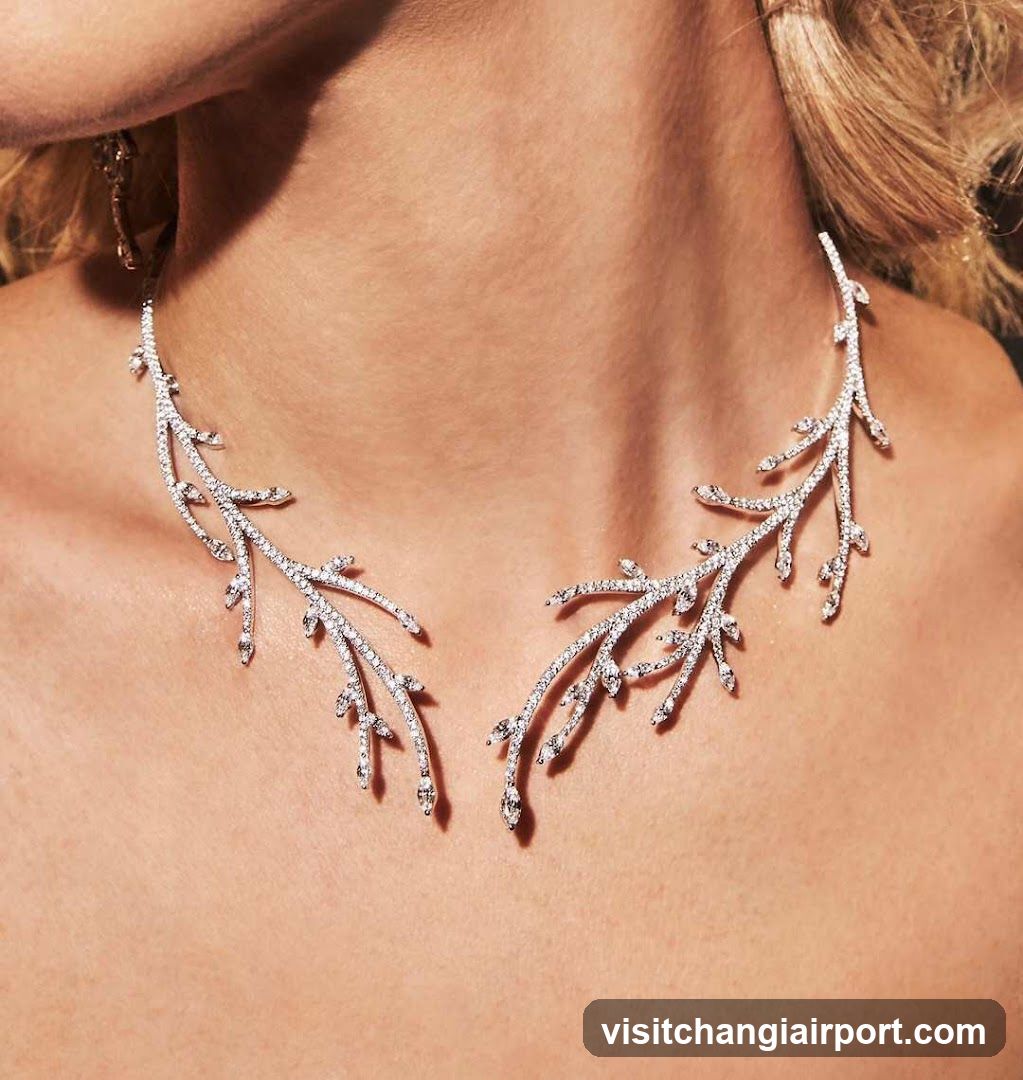 Jewelry Necklace on Model