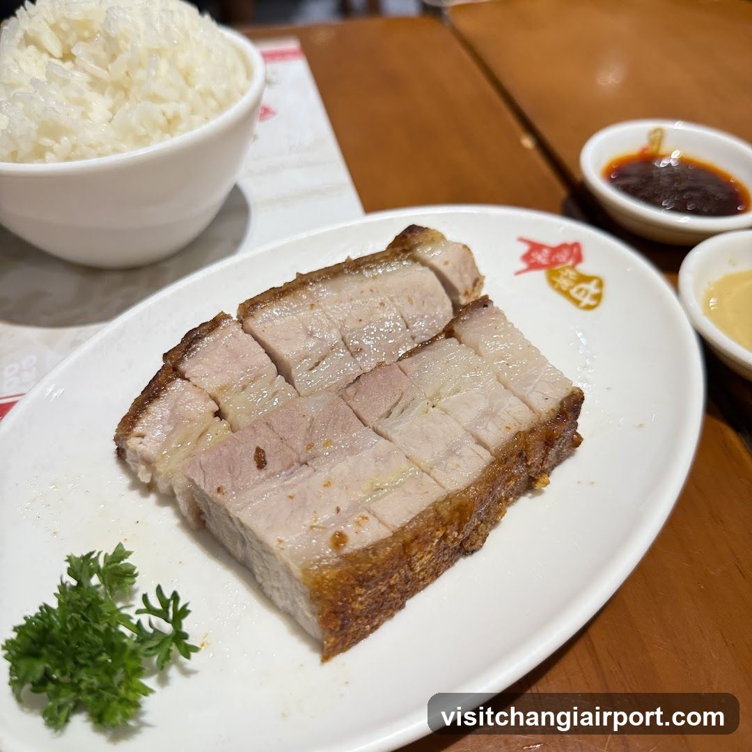 Roast Pork with Rice and Sauces