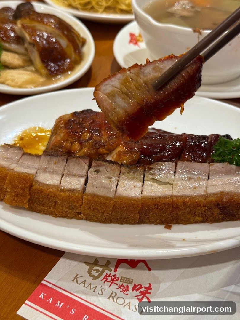 Roasted Pork and Dishes at Kam's Roast