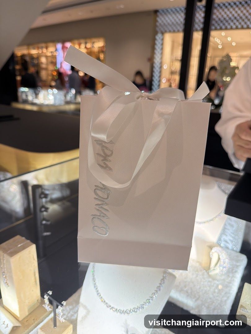Jewelry Store Interior with Gift Bag