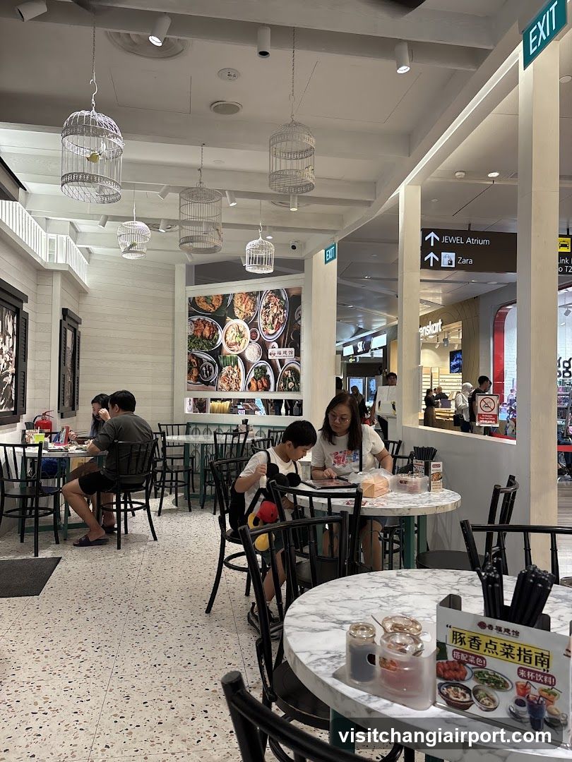 Restaurant Interior with Hanging Birdcage Lights
