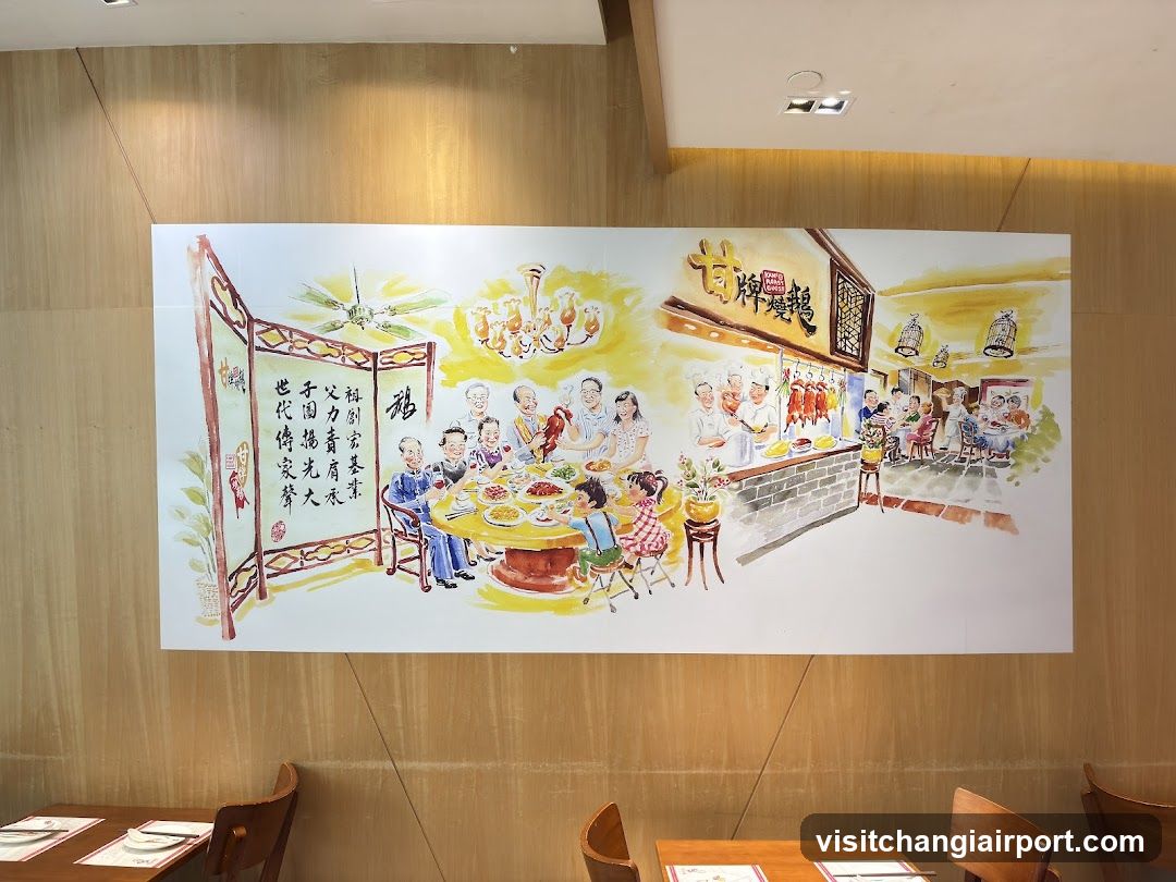 Restaurant Interior Mural