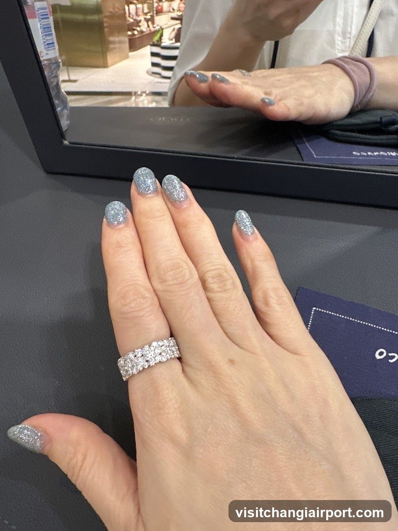 Jewelry Store Interior with Sparkly Nails