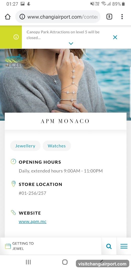 APM Monaco Store Information
