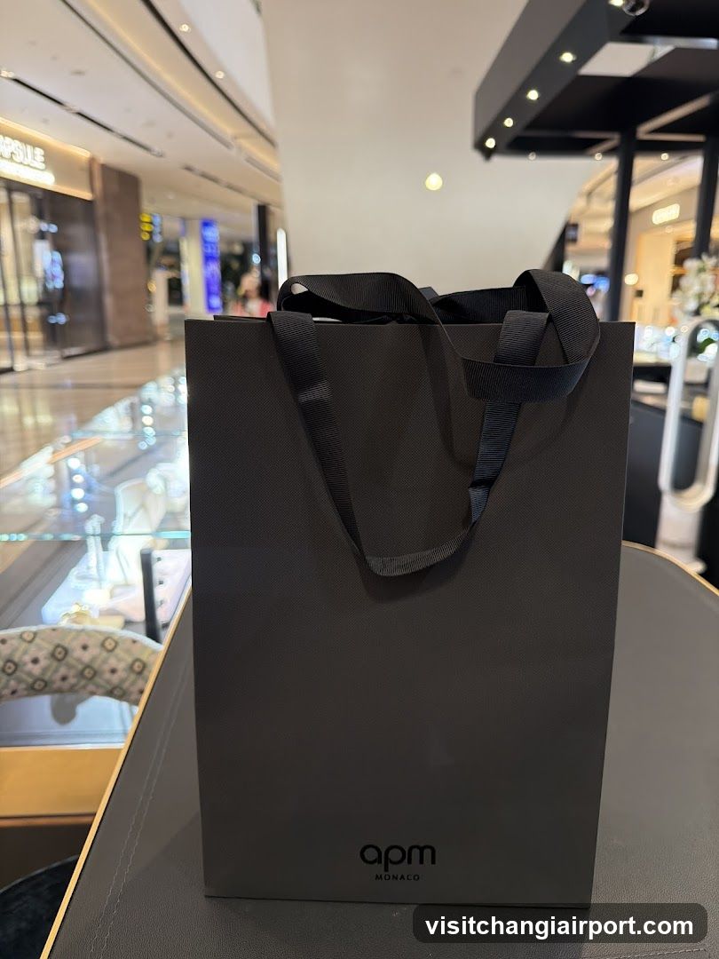 Shopping Bag in Mall Interior