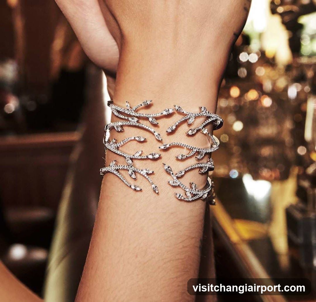 Diamond Branch Cuff Bracelet