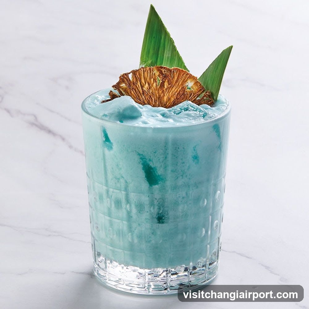 Blue Tropical Cocktail