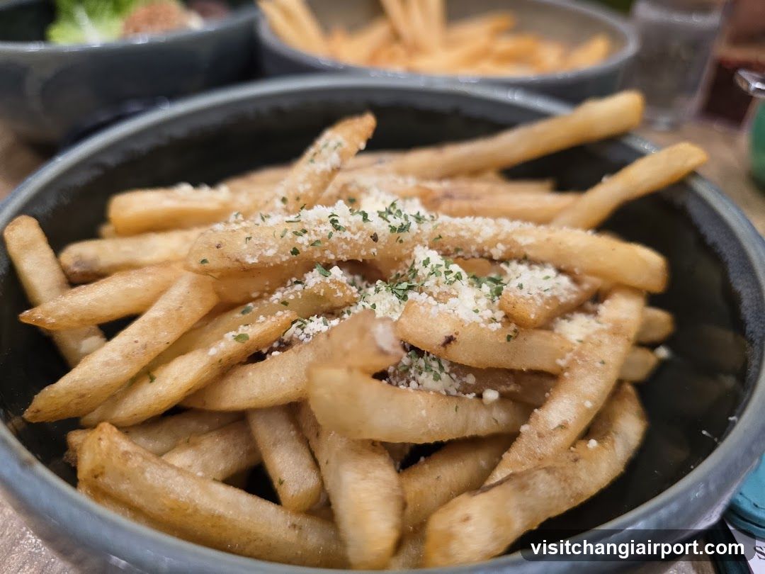 Fries with Cheese and Herbs