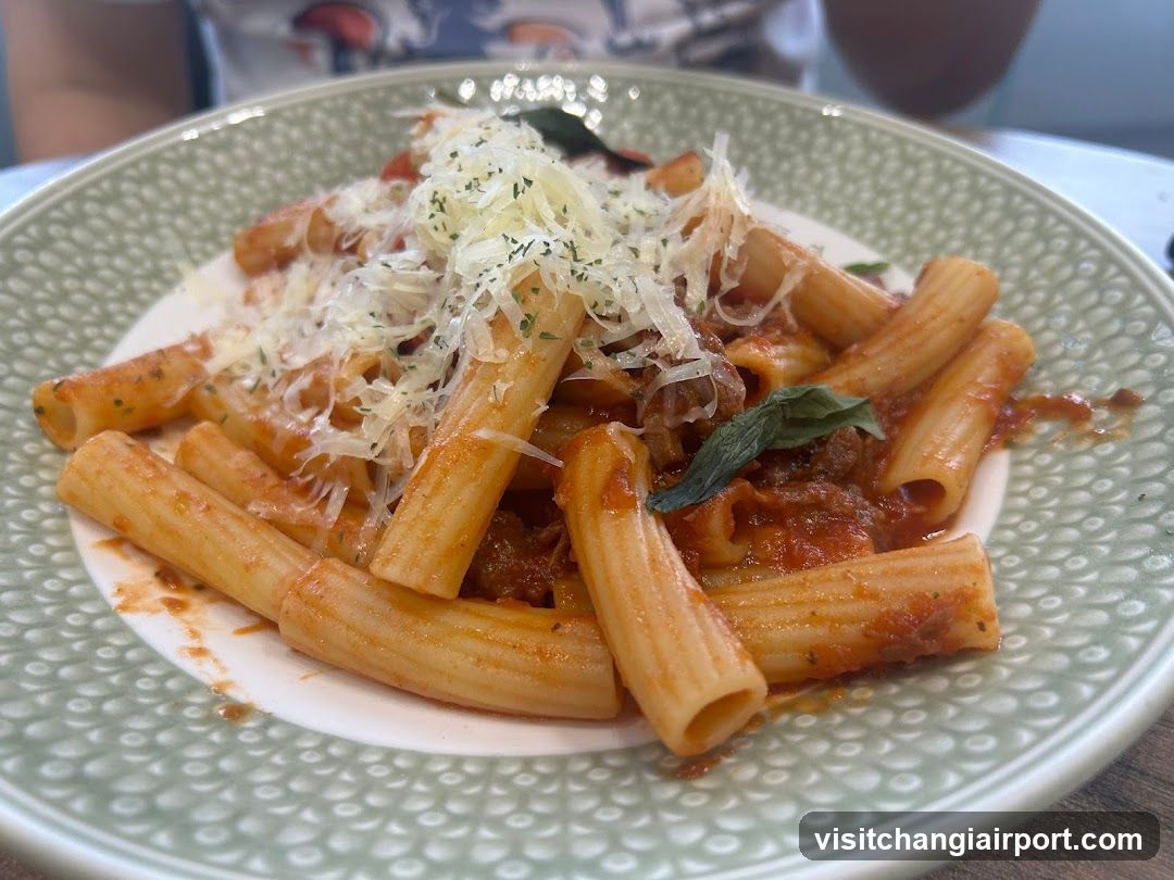 Pasta with Tomato Sauce and Basil