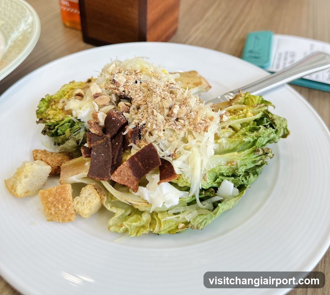 Caesar Salad with Croutons and Dressing