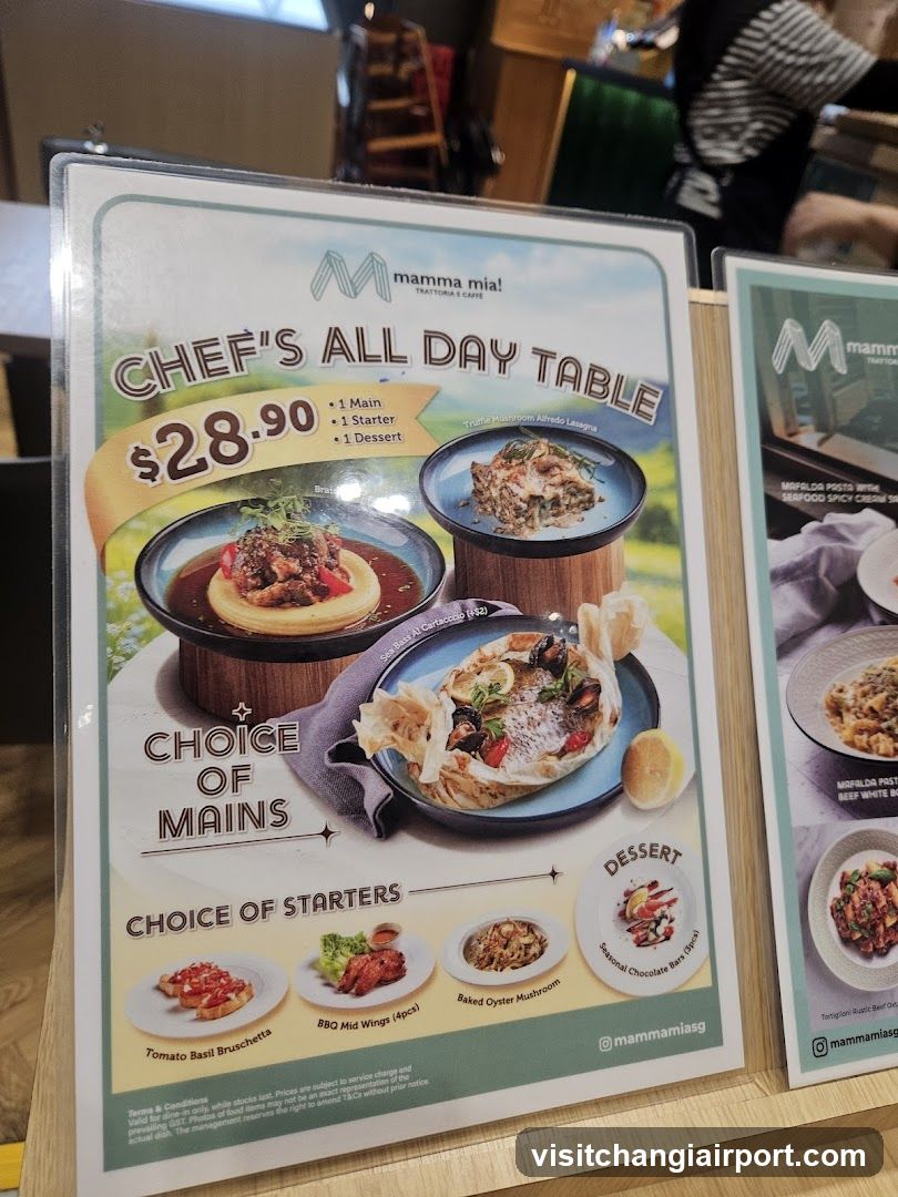 Chef's All Day Table Menu
