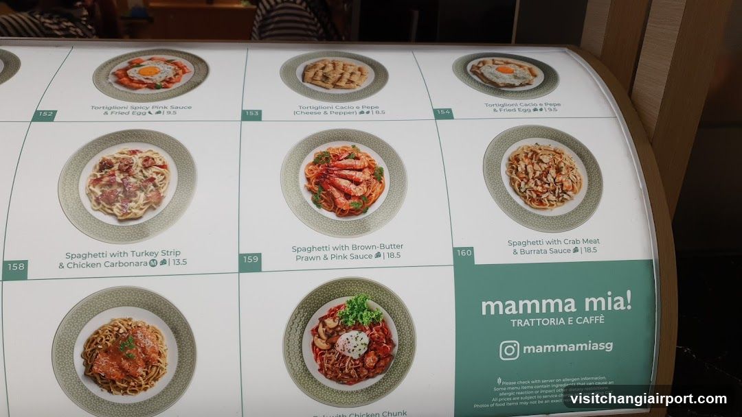 Mamma Mia! Trattoria e Caffè Menu Board