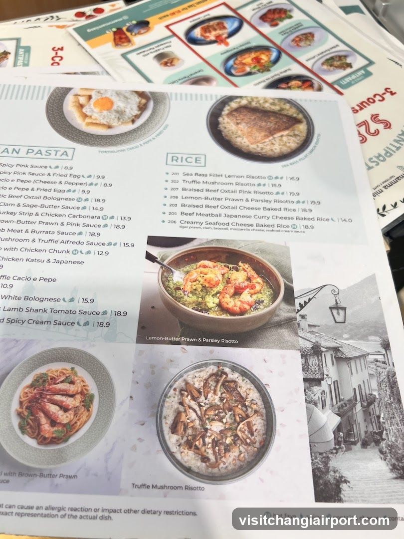 Restaurant Menu Display