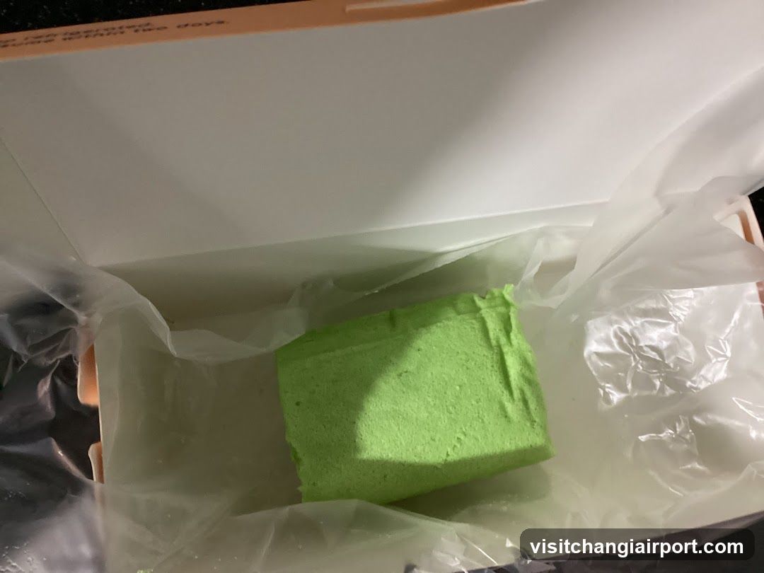 Green Cake in Box