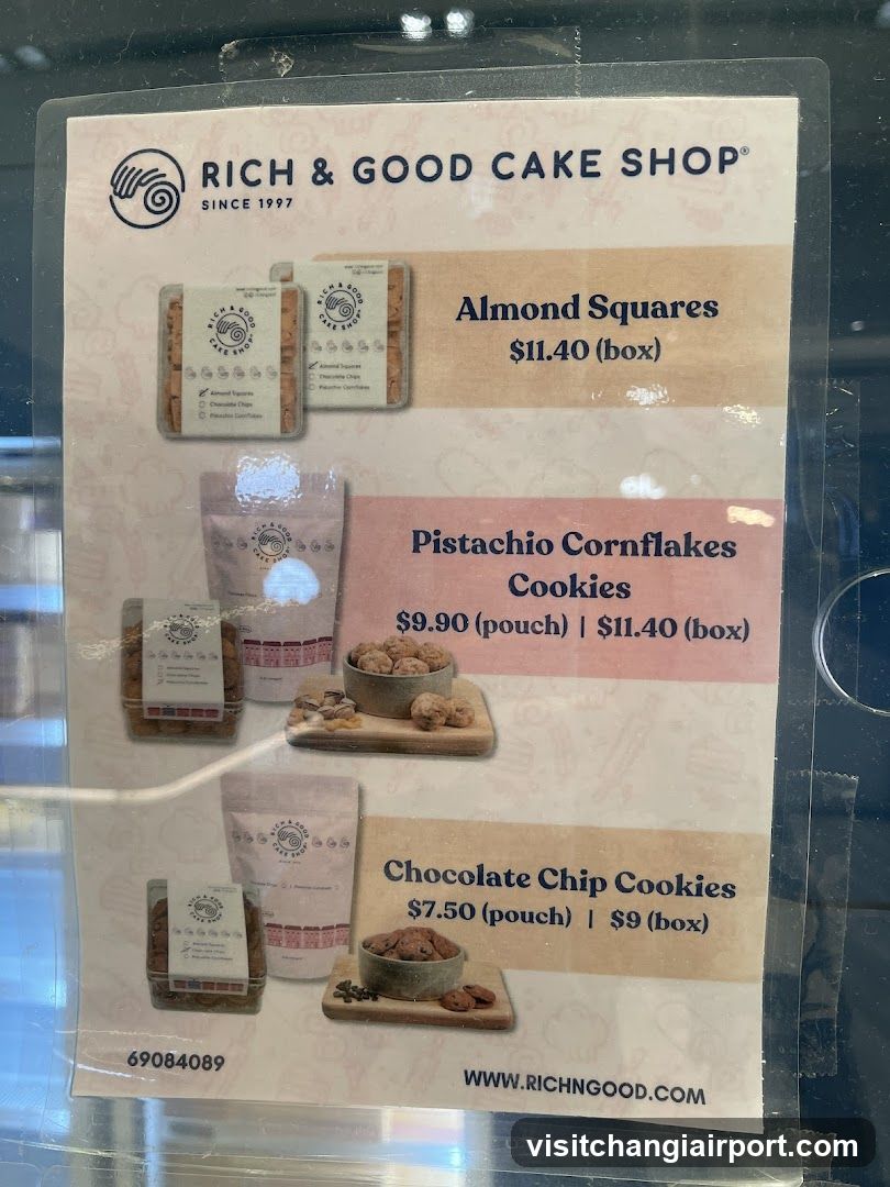 Rich & Good Cake Shop Menu