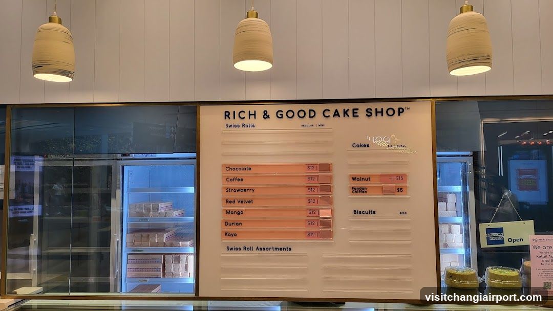 Rich & Good Cake Shop Menu Board